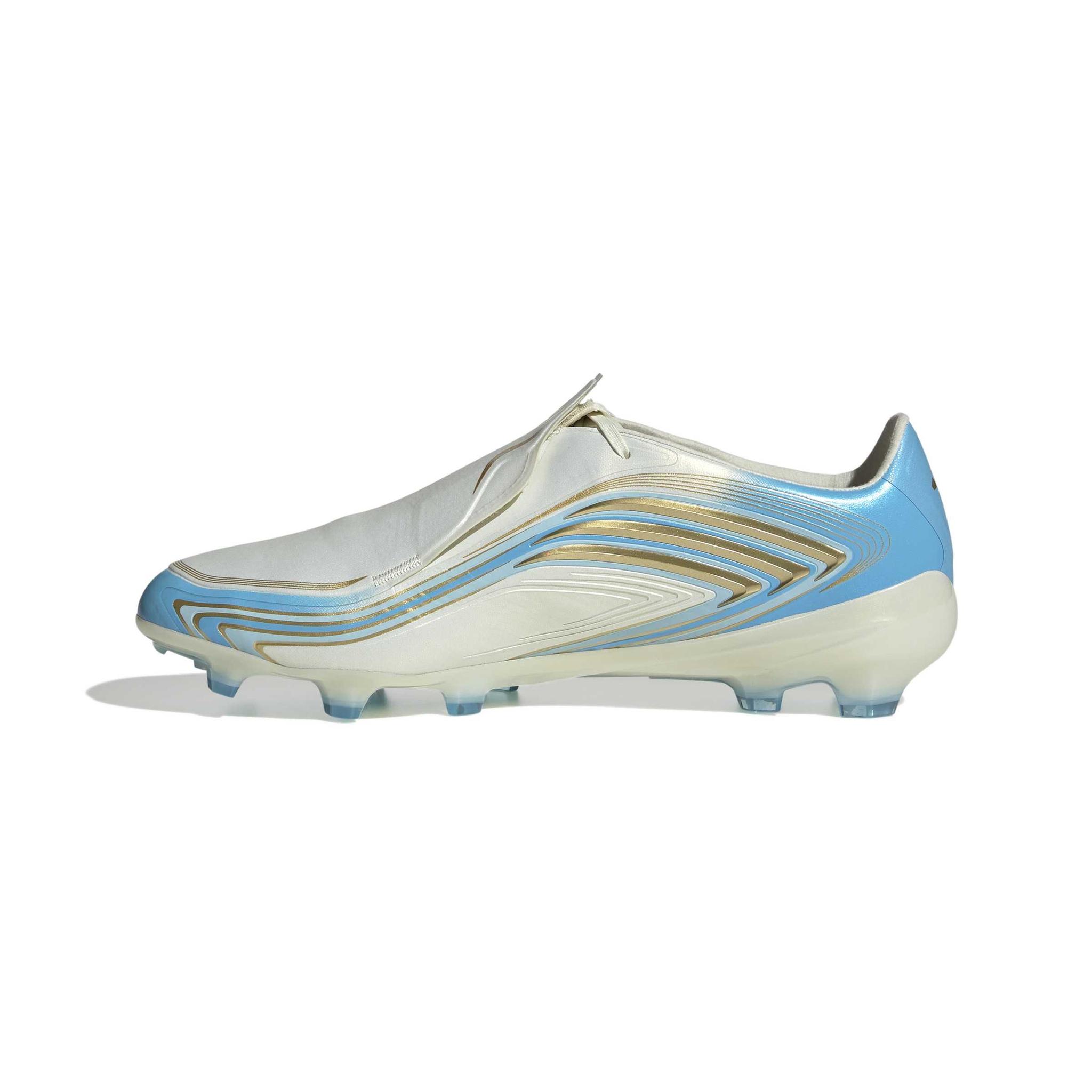 Adidas F50 Messi Pro FG Ivory/Blue - Image 3